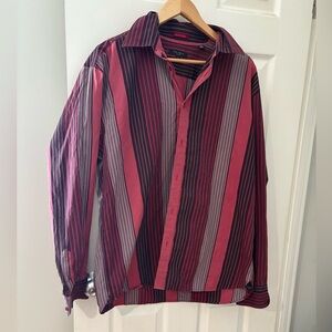 Ted Baker unique men’s button down dress shirt size 6 long sleeve